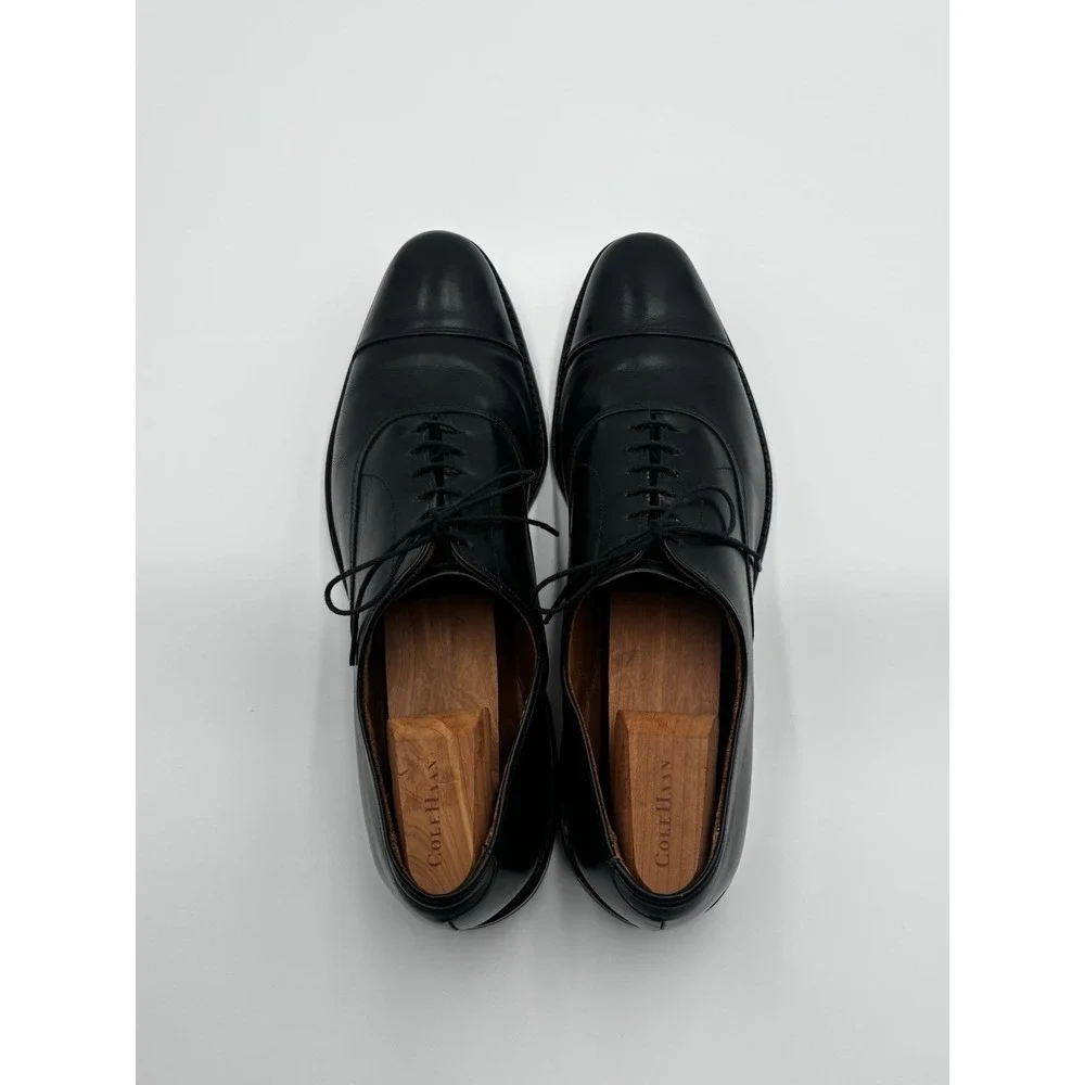 Allen Edmonds Park Avenue Black Cap Toe Oxford Dress Shoes Men's‎ 12.5 AA USA
